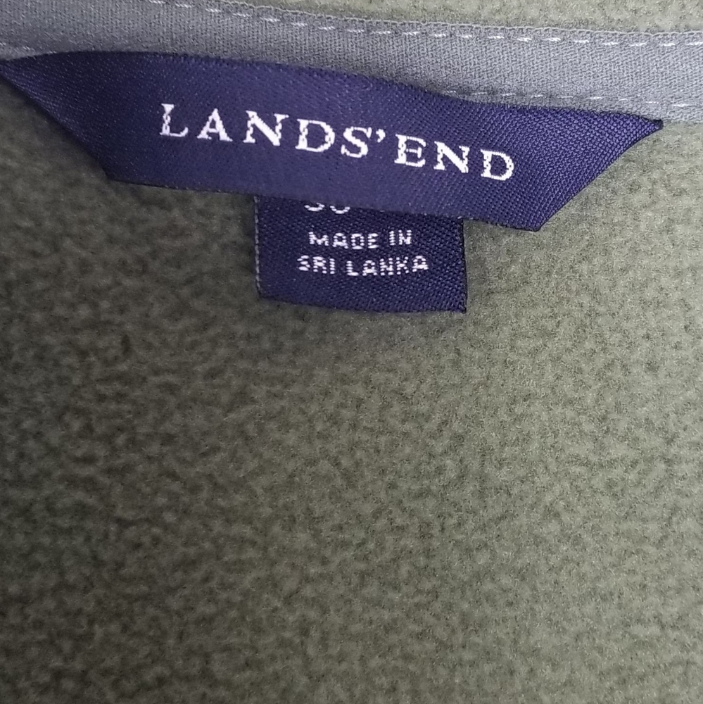 Lands' End Mens Fleece Jacket Size Medium 38-40 - Picture 4 of 4